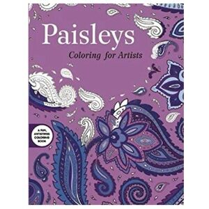 Paisleys Coloring For Artists Skyhorse Publishing Teardrop Antistress Perforated